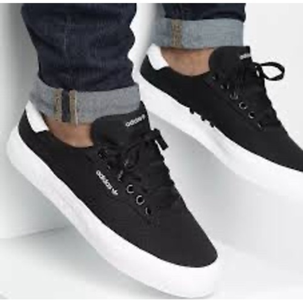 Adidas 3MC Vulc Core Black Cloud White Men's Skate Shoes Size 5.5 Women's 7